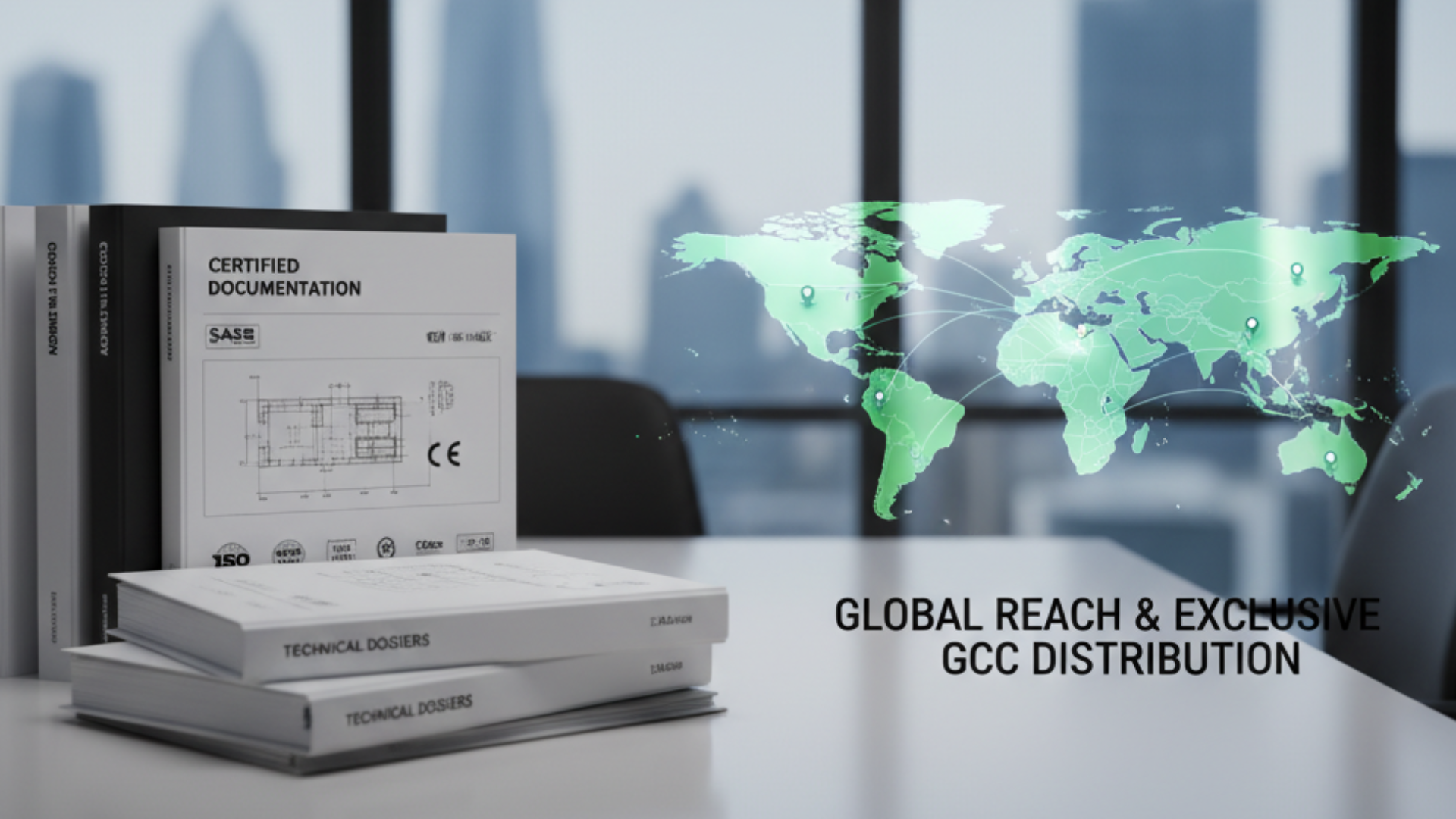 ThermalPlaster Global Distribution Network - GCC Region Coverage Map
